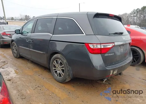 2012 Honda Odyssey Ex-L из США, поврежденный, VIN 5FNRL5H60CB142326